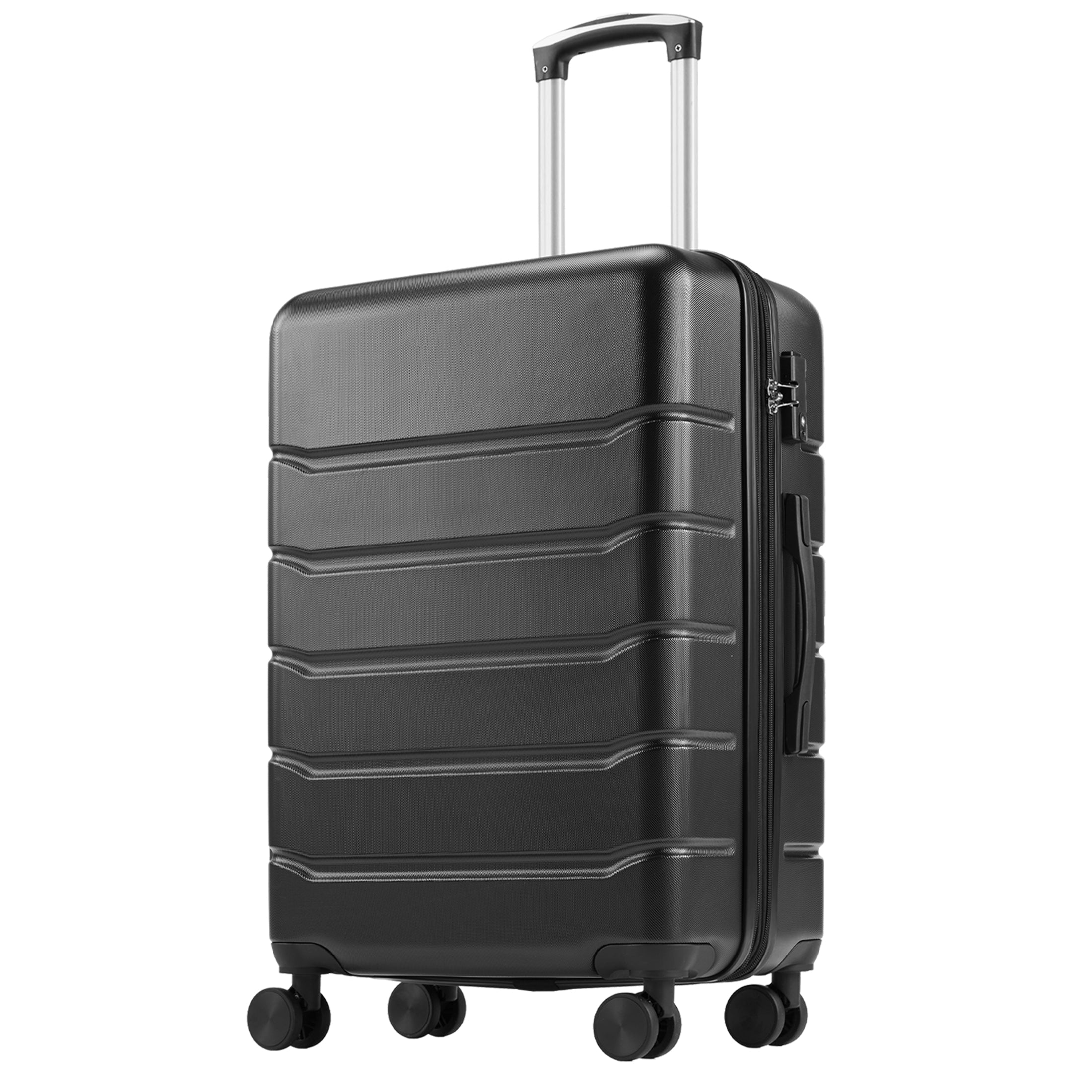 edx Hardside Carry on Luggage with Spinner Wheels, Hard Shell ABS Suitcase, 20-Inch Lightweight Expandable Rolling Luggage, Blue