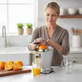 edx High Juice Yield Centrifugal Juicer Extractor for Leafy Greens, Fruits and Vegetables, Easy to Clean Design, 2L Silver Capacity, Perfect for Everyday Healthy Juicing