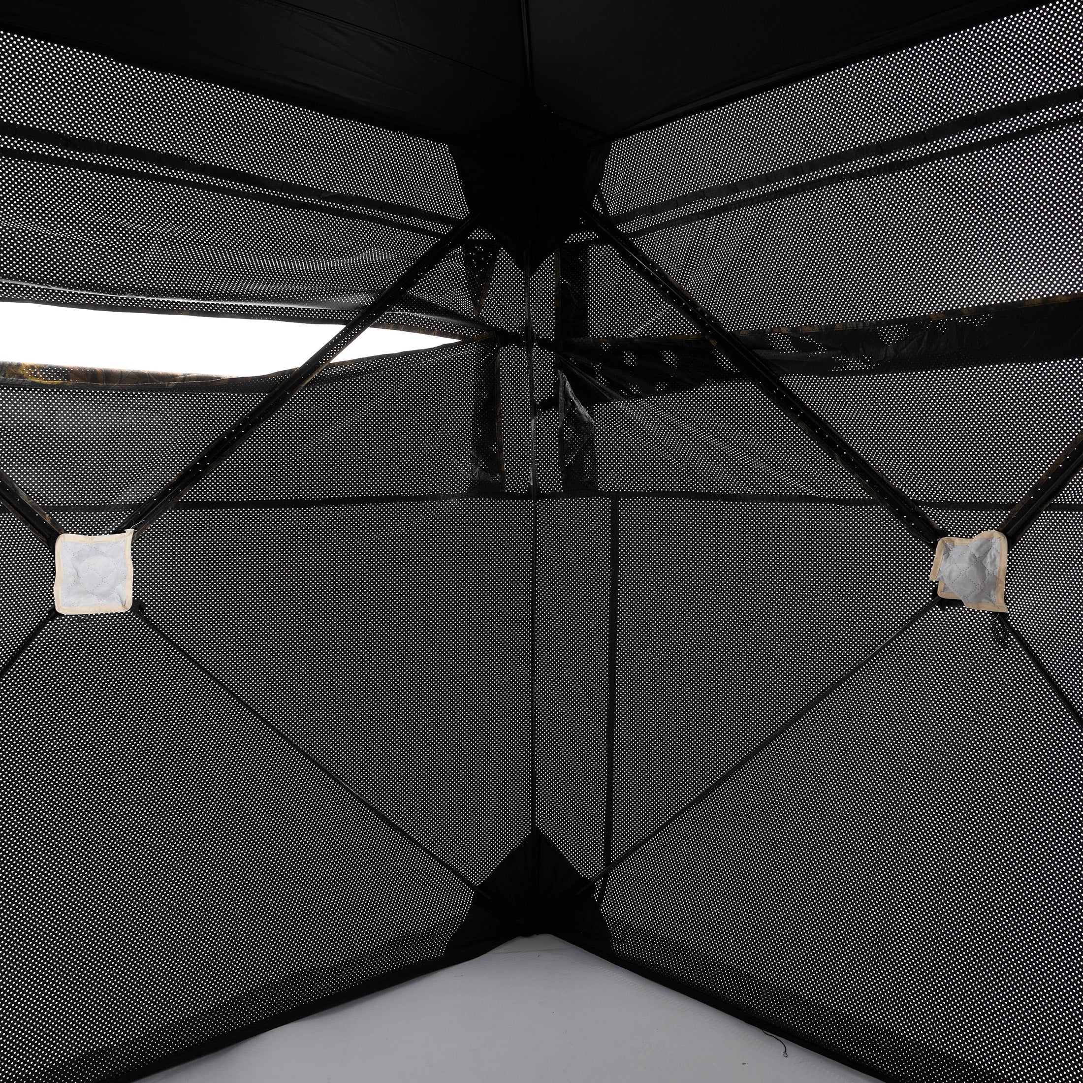 edx Hunting Blind, 270° See-Through Pop-Up for 2-3, with Bag & Silent Windows, Camo