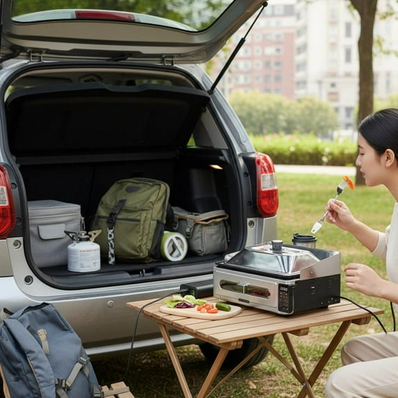 edx Commercial Electric Griddle, Teppanyaki Grill Stainless Steel, Easy to Clean, Suitable for Home, Restaurant