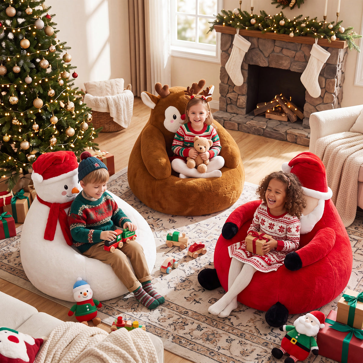 edx Kids' Bean Bag Chair,Foam-Filled