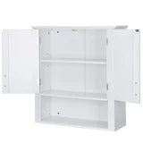 EDX 2-Door 23" Bathroom Storage Cabinet - Stylish Wall-Mounted Organizer with Adjustable Shelves for Bathroom Essentials