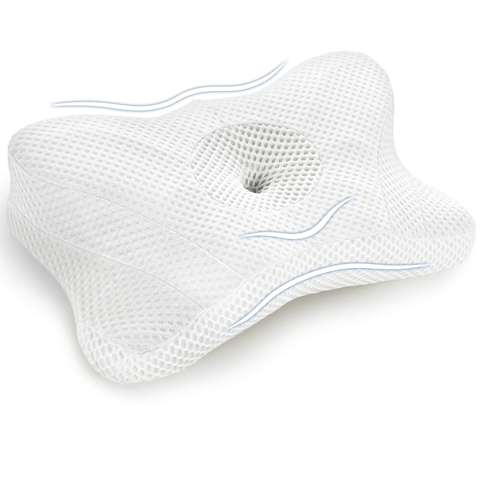 edx Cervical Neck Pillow-Memory Foam Ergonomic Contour Bed Pillows for Neck Pain Relief Cervical Neck Pillow Orthopedic Pillow for Improved Sleep Comfort and Support