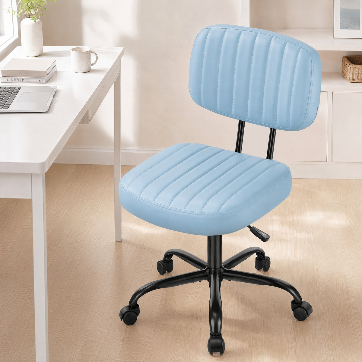 edx Adjustable Height 360° Rolling Swivel Computer Task Chair without Arm