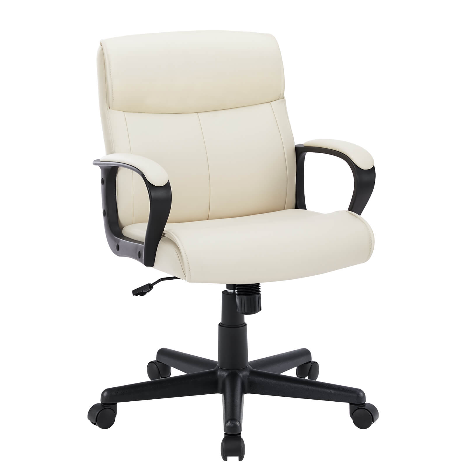 edx Adjustable Computer Desk Chair with Lumbar Support,Padded Armrest,Swivel Rolling