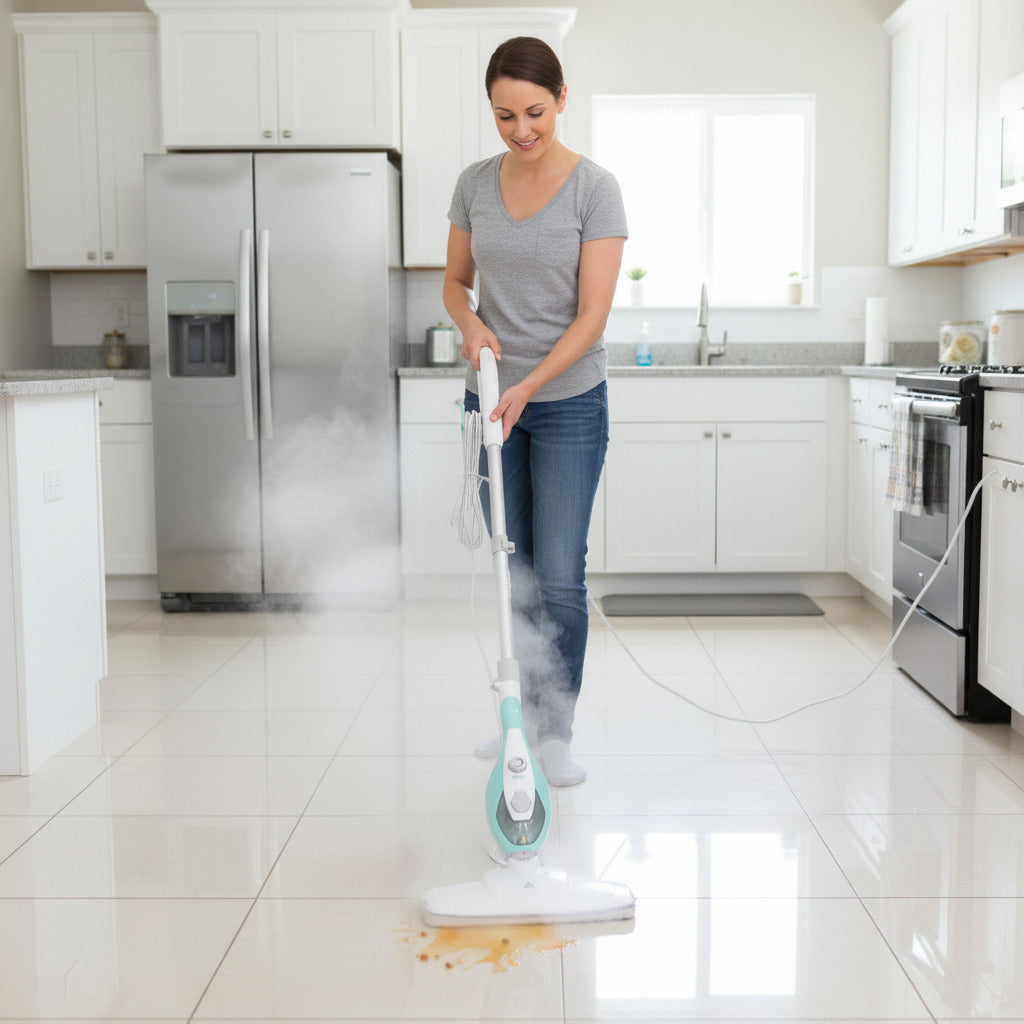 EDX Multifunctional 14-in-1 Steam Mop & Convertible Steamer with High-Temperature Steam to Sanitize Floors, Tile, Clothes, Windows, Carpet