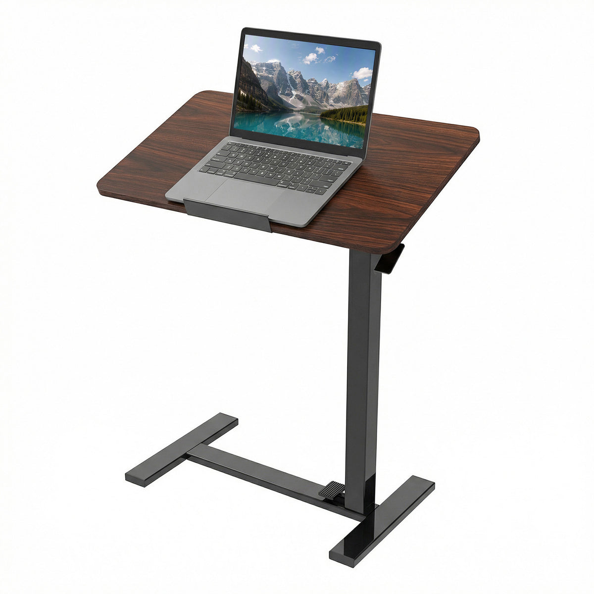 Gianna Adjustable Overbed Table with Wheels, Rolling Laptop Bed Desk for Home Hospital Use, Height & Tilt Adjustable Mobile Table for Eating, Working, Reading
