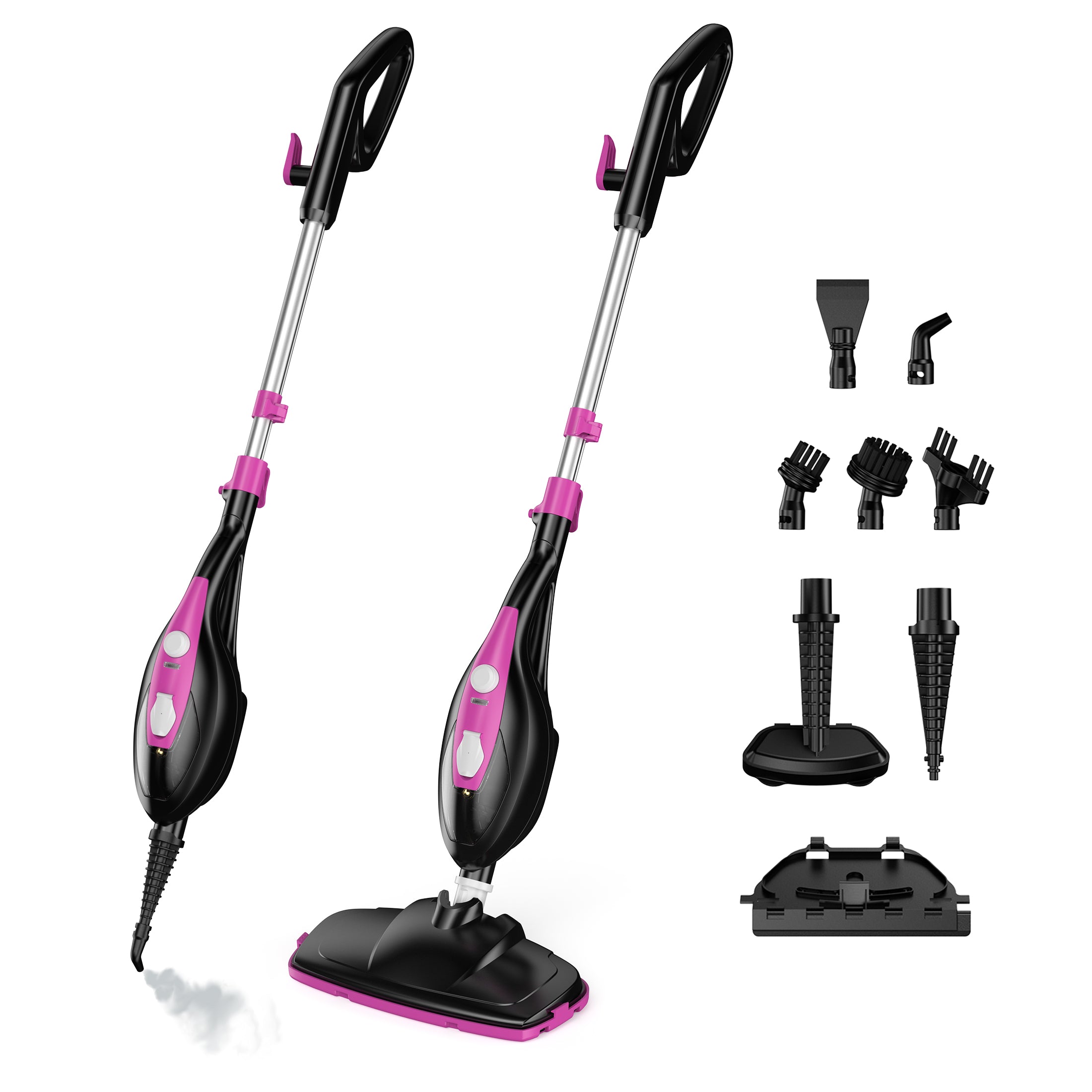 EDX Steam Mop, Chemical-Free Cleaning for Hardwood & Tile, 25-Second Heat Up, Lightweight with Washable Pads