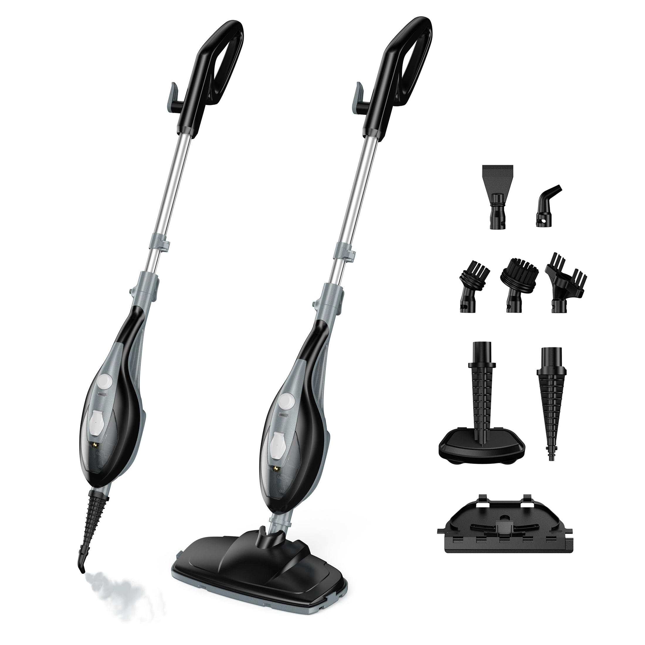 EDX Steam Mop, Chemical-Free Cleaning for Hardwood & Tile, 25-Second Heat Up, Lightweight with Washable Pads