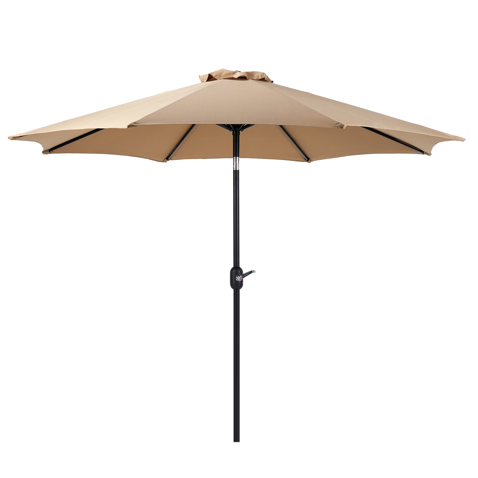 ZUNMOS 9FT Patio Umbrella with Push Button Tilt and Crank, with 8 Sturdy Ribs,Outdoor Umbrella, Pool Umbrella, for Market, Terrace, Beach, Outdoor Restaurant