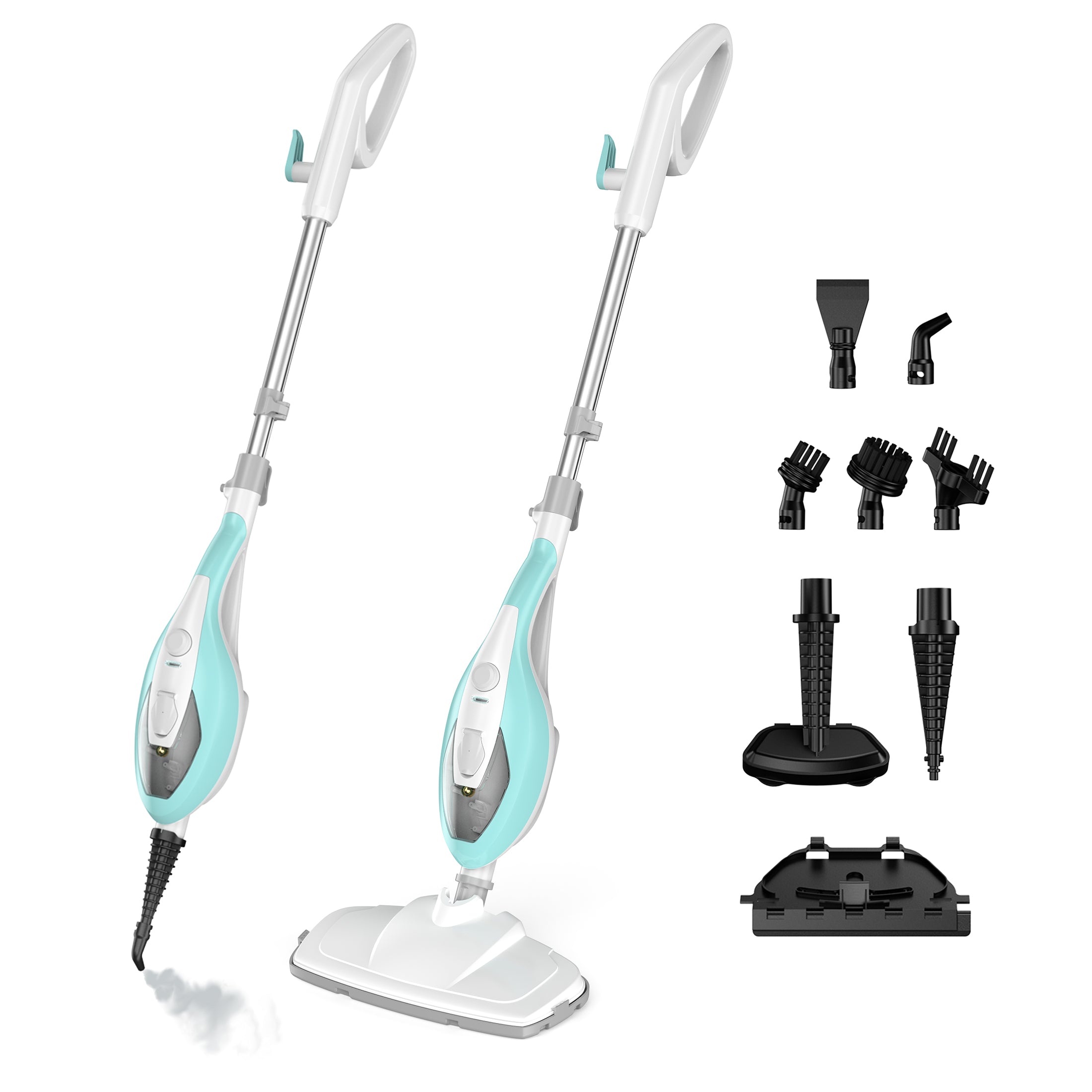 EDX Steam Mop, Chemical-Free Cleaning for Hardwood & Tile, 25-Second Heat Up, Lightweight with Washable Pads