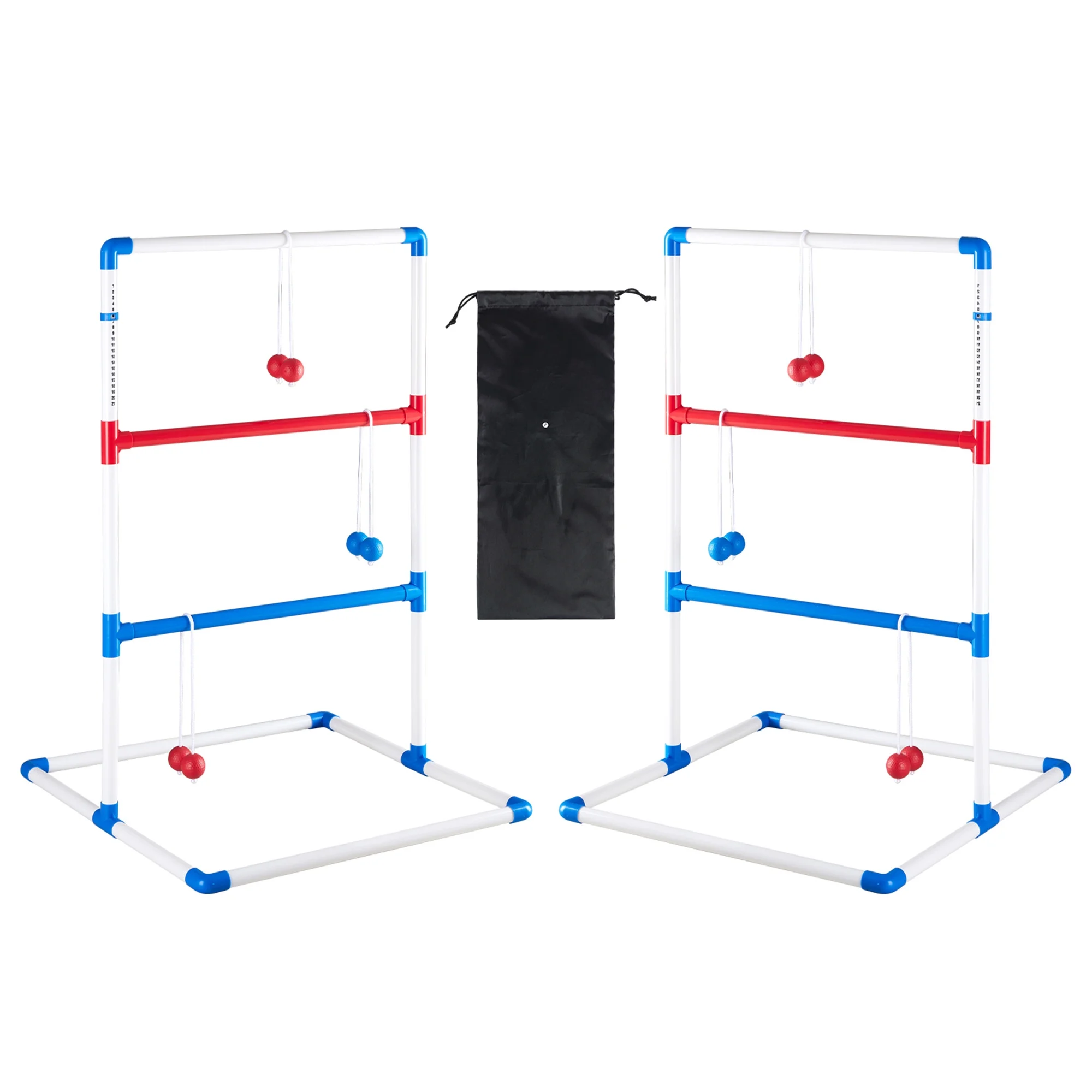EDX Ladder Ball, Toss Game Set with Balls, Ladderball Tossing & Golf Tossing Games for Yard, Outdoor Lawn Fun Game for Family, with 6 Bolas, Score Trackers & Carry Bag.