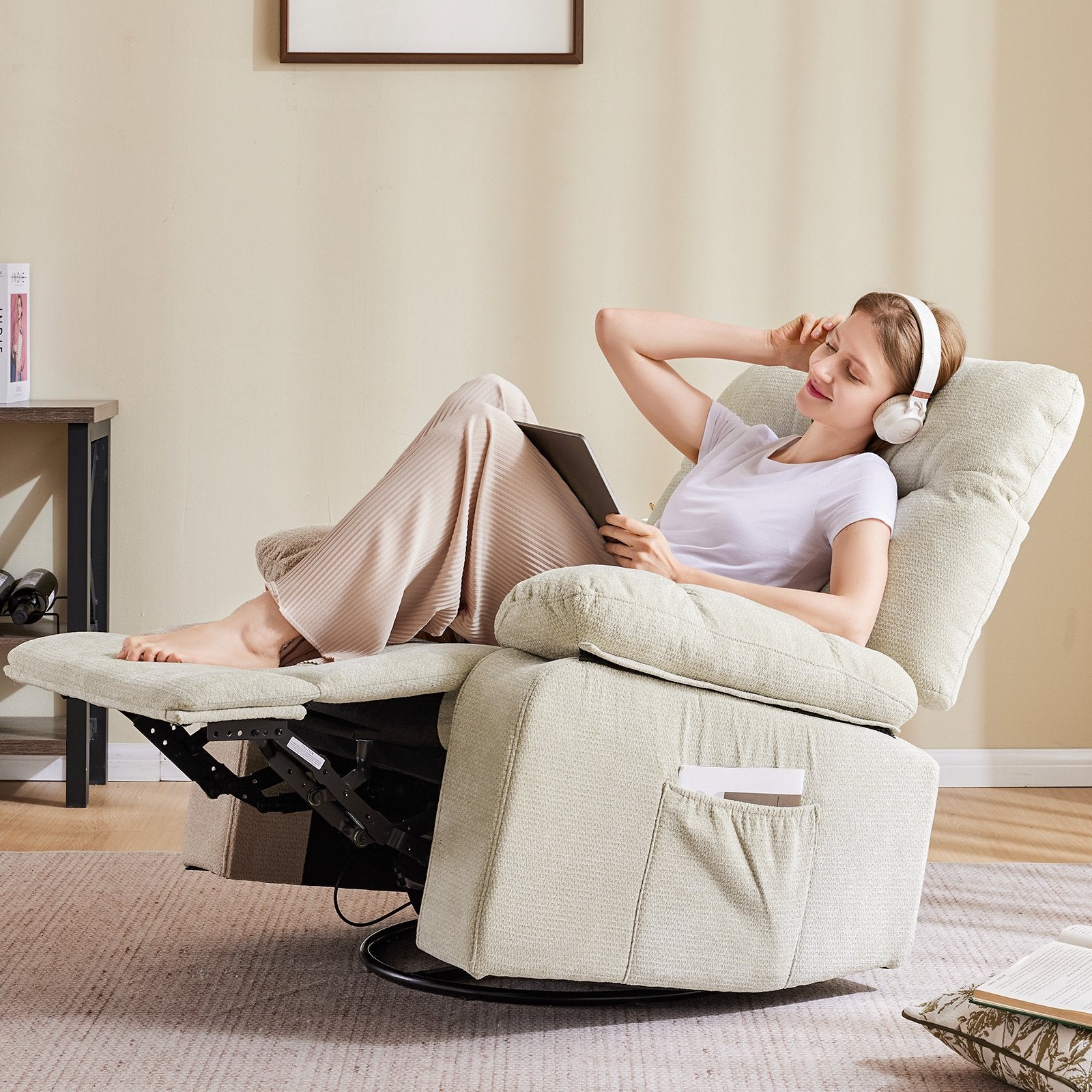 EDX Manual Swivel Chair with Vibration and Heating Function