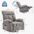 EDX Manual Swivel Chair with Vibration and Heating Function