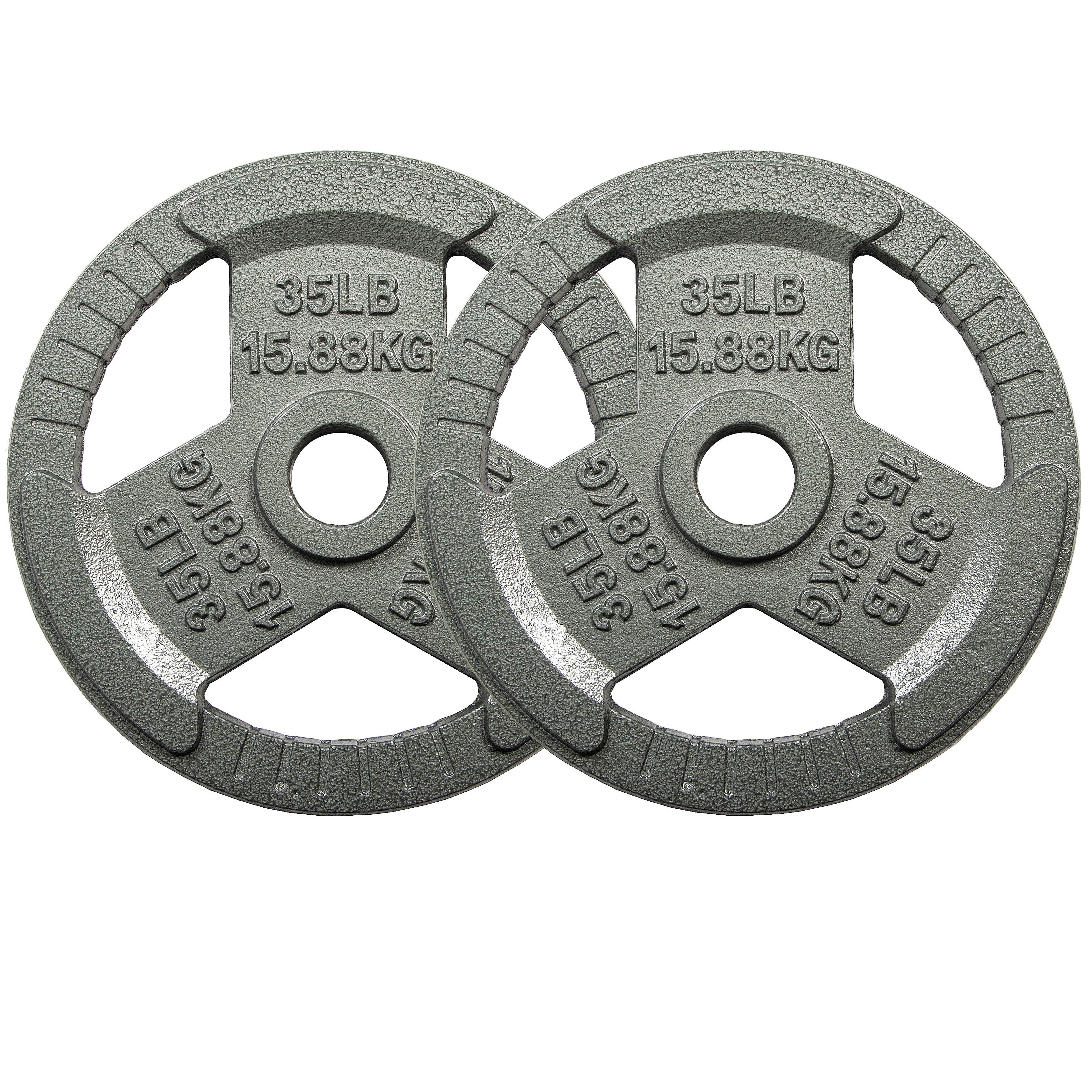 EDX 2-Inch Olympic Cast Iron Weight Plate – Rust-Resistant, Grip-Friendly Design for Powerlifting, CrossFit, and Home Gym Training
