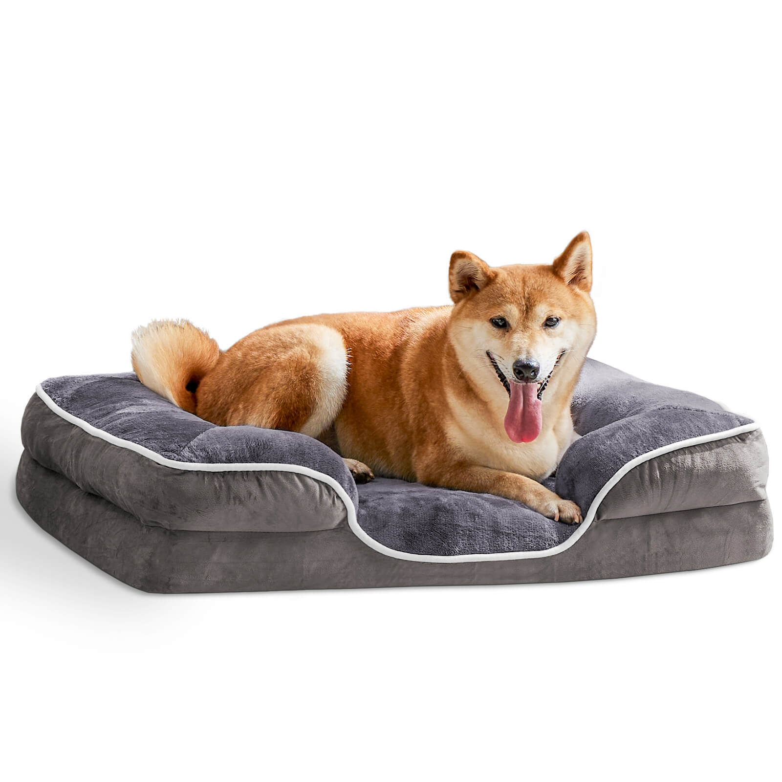 edx Rectangular dog bed, machine washable sleeper sofa with non-slip bottom Breathable and soft puppy bed for large, medium and small dogs