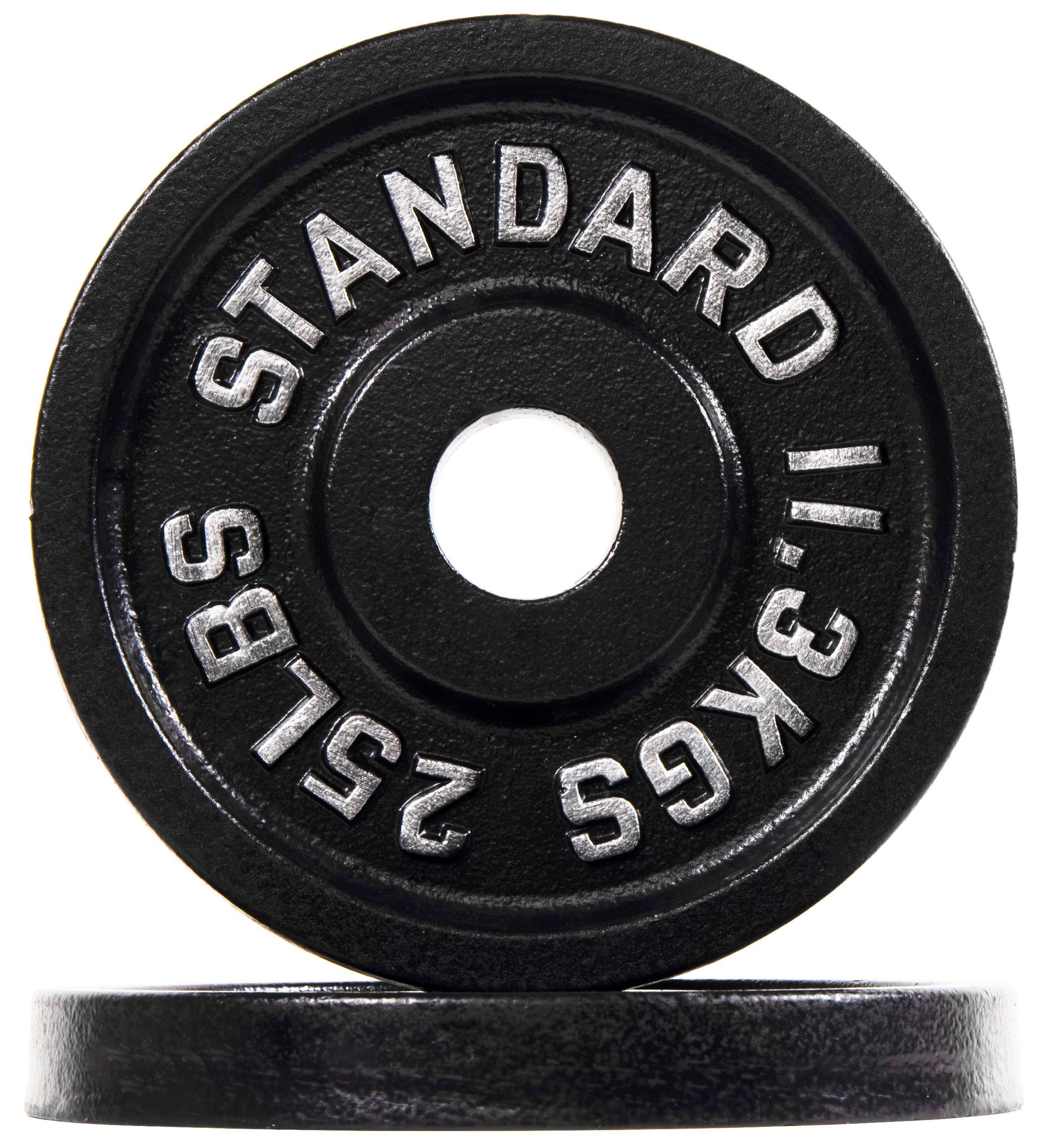 EDX Solid Cast Iron Olympic Weight Plate – 2-Inch Center Hole, Rust-Resistant Strength Training Disc for Home or Commercial Gym,