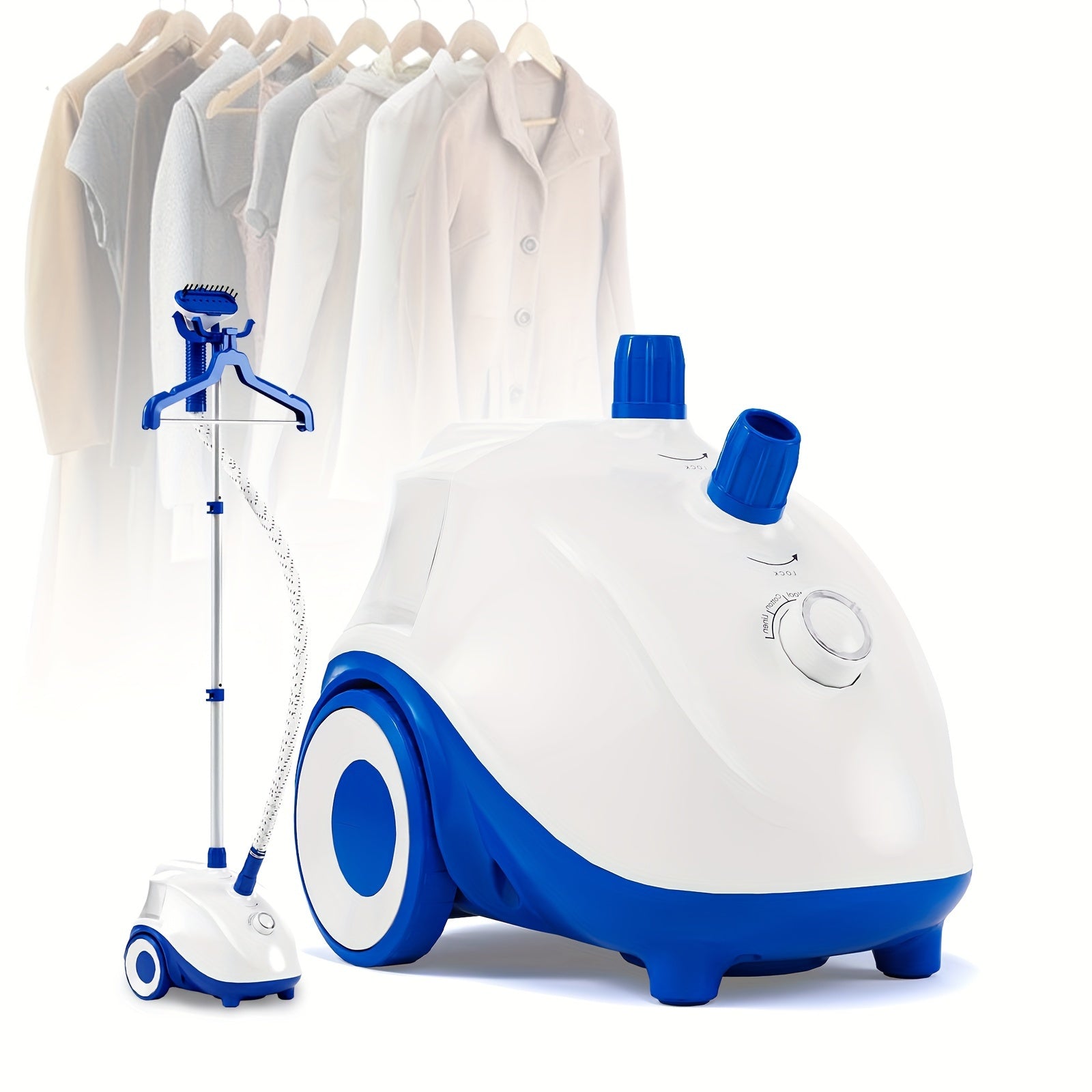 edx Standing Garment Steamer for Clothes,1500W Professional Wrinkle Remover Heats in 45 Seconds,Full-Size,1.7L Water Tank