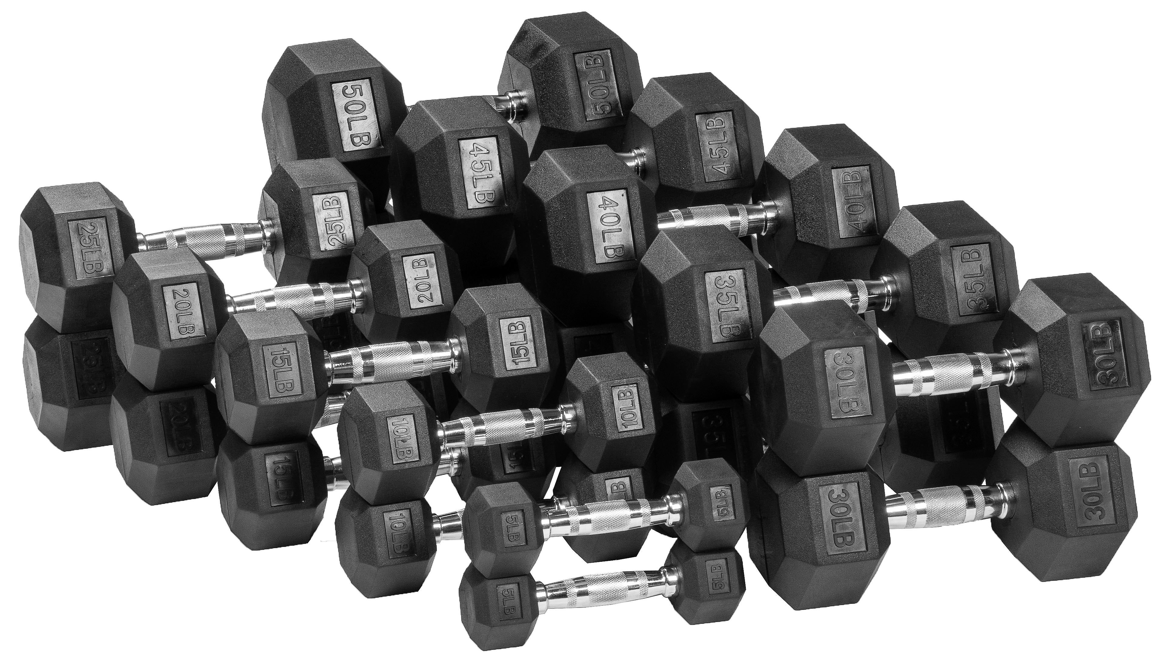 EDX 2Pcs 10 LB Rubber Hex Dumbbell – Anti-Roll Grip for Strength Training, Home Gym & Full-Body Workouts