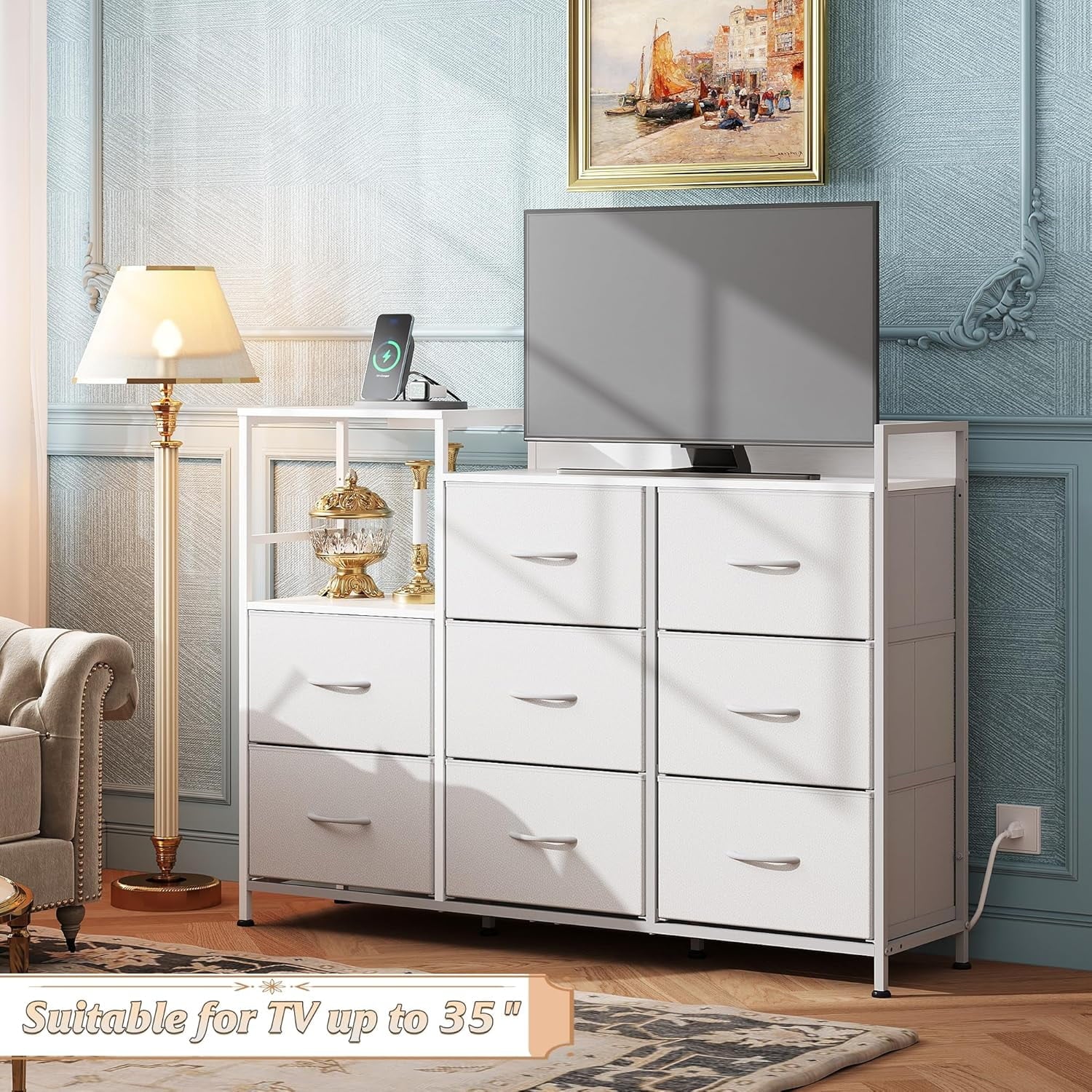 white christmas dresses edx 8 Drawers Fabric Dresser, Clothes Storing, Storage Tower Organizer TV  Stand, for Bedrooms, Wardrobes, Entryways, and Living Rooms