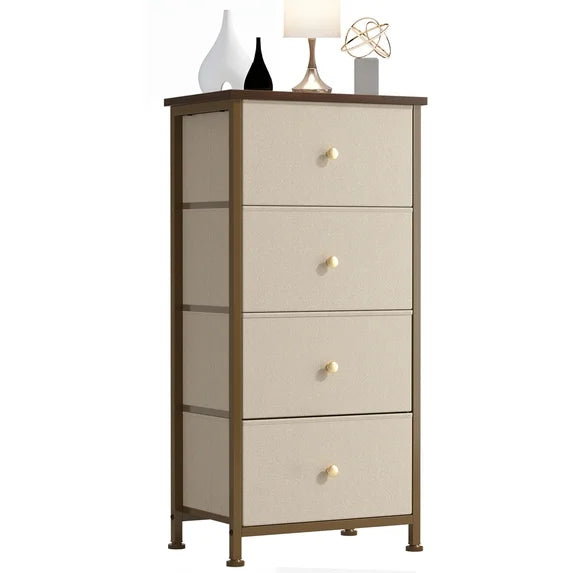 edx Drawer Fabric Dresser for Bedroom, Chest of Drawer Organizer Storage Cabinet for Closet, Entryway