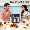 edx Air Fryer, Extra-Large 8.5 QT Family Size, One-Touch Digital Presets, Non-Stick Cooking Basket & Dishwasher-Safe Parts