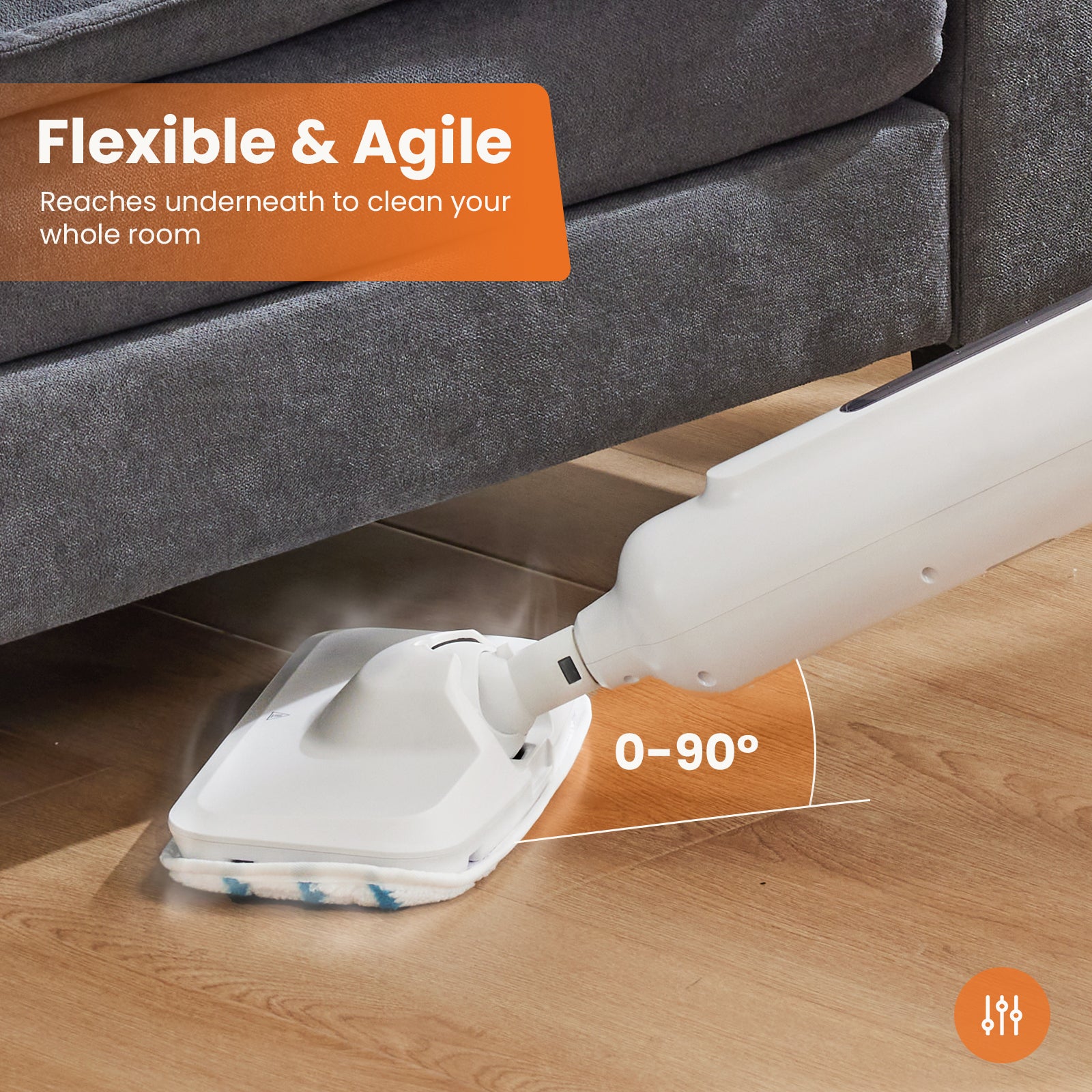 edx Steam Mop for Hardwood Floors and Tile, Electric Mops Floor Cleaner Machine