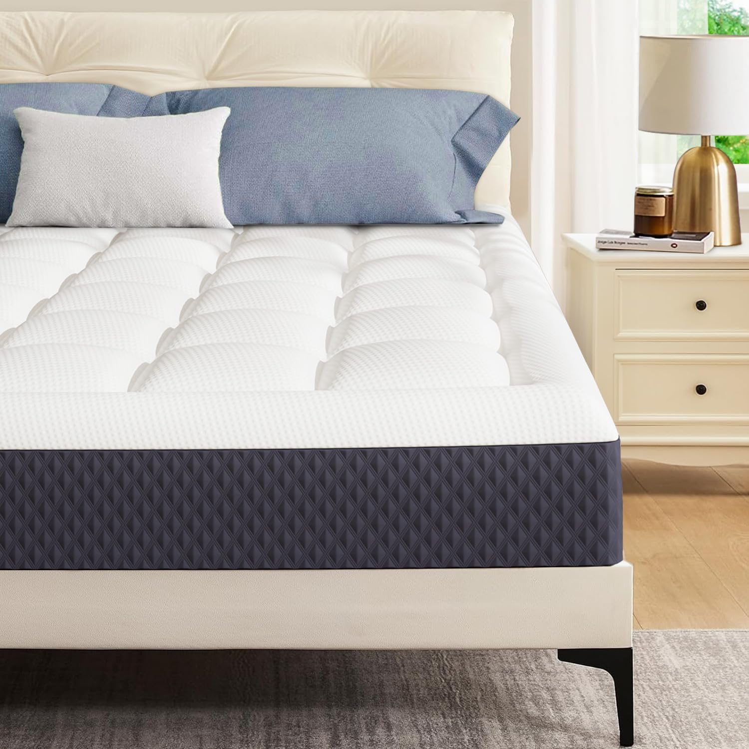 edx Narrow Mattress, Gel Memory Foam Mattress with Breathable Pillowtop for Cool Sleep and Pressure Relief,Fiberglass-Free,CertiPUR-US® Certified Small Single Mattresses in a Box