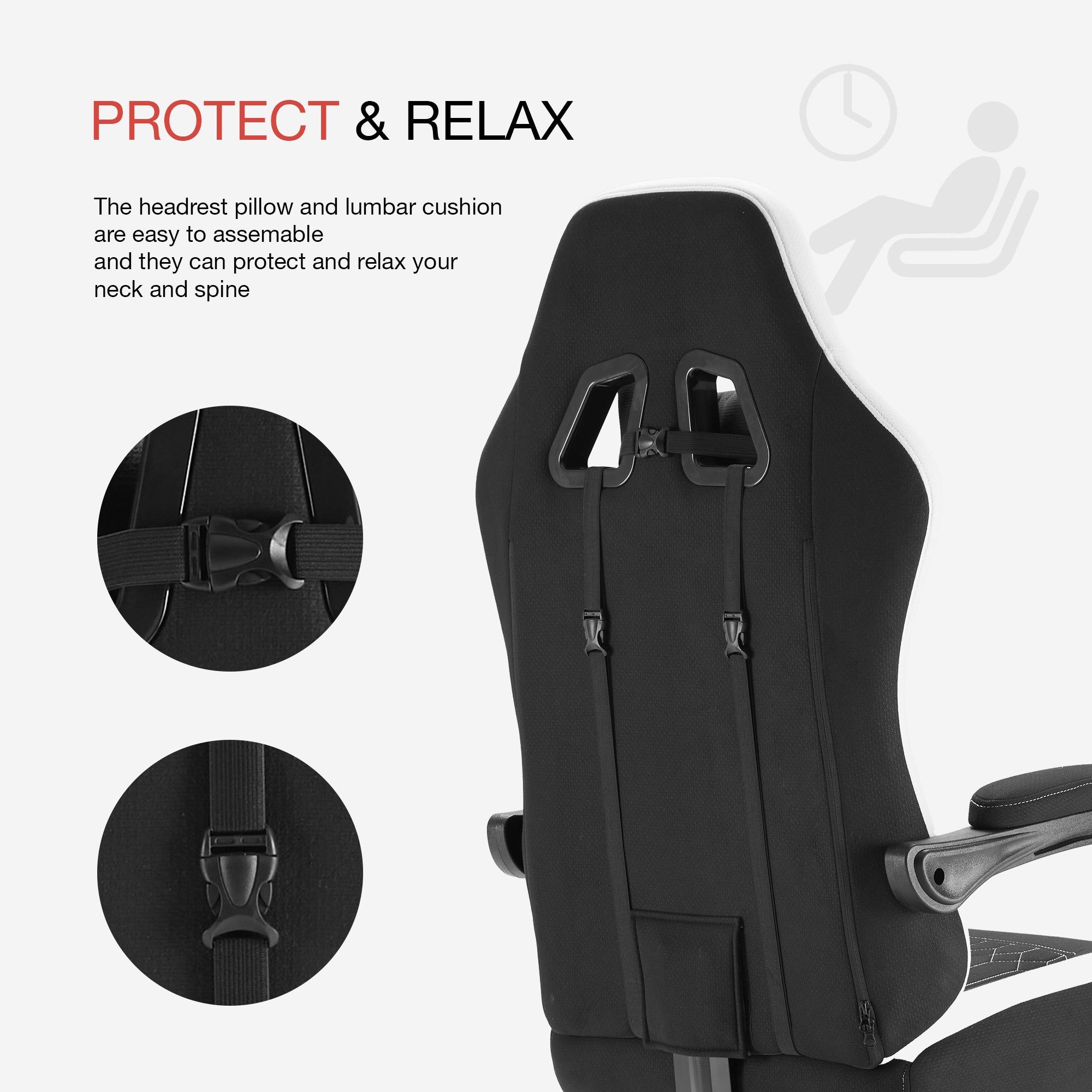 edx Gaming Chair, Office Chair High-Back Computer Chair Executive-Grade Ergonomic Adjustable Swivel Work Chair