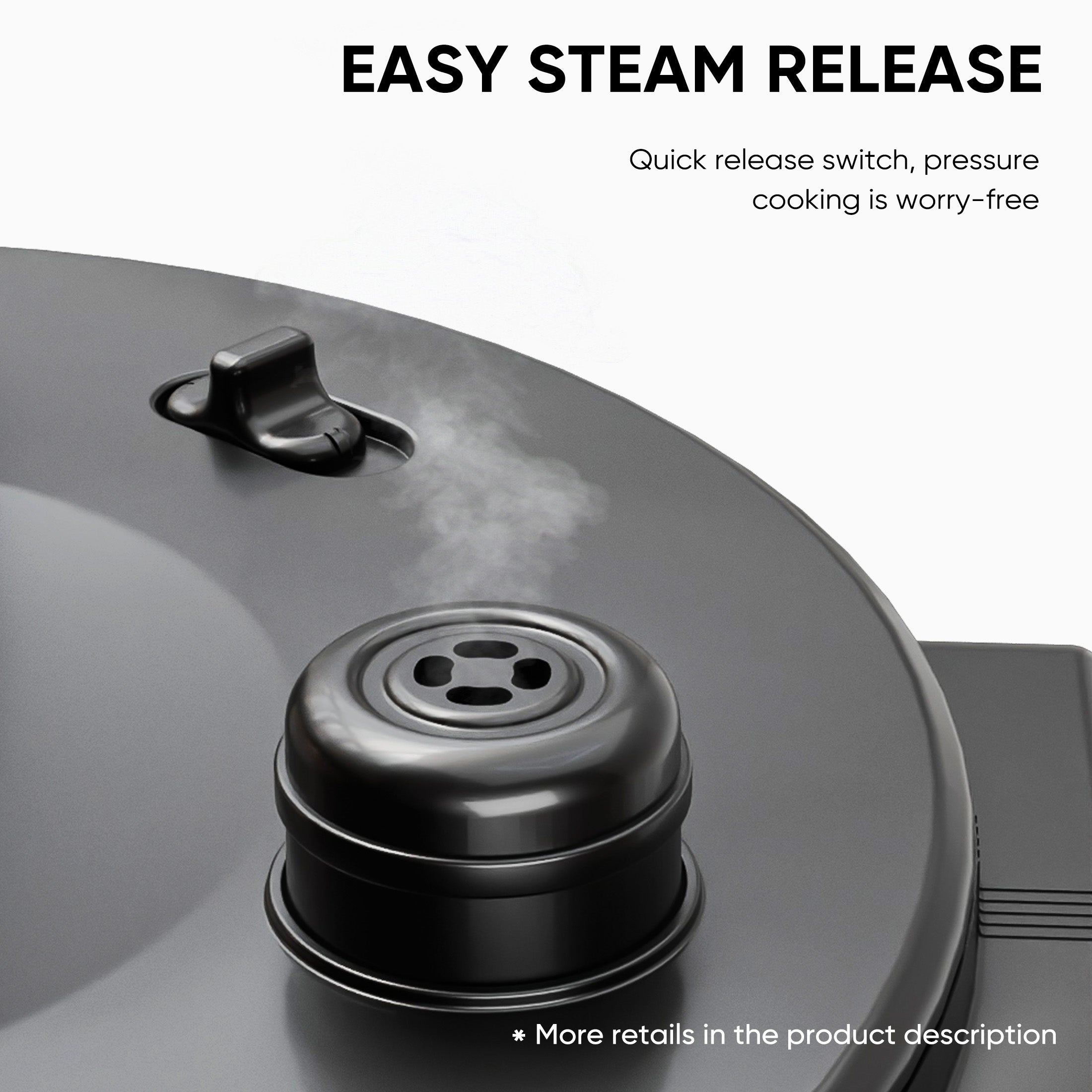 edx Instant Cooker 6 Quart 12-in-1 Electric Pressure Cooker Multi-Function Features & Stainless Steel Pot