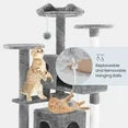 EDX 54" Cat Tree Tower for Indoor Cats, Multi-Level Pet Furniture with Sisal Scratching Post, Large Cozy Condo, Climbing Ramp, Kitten Toy