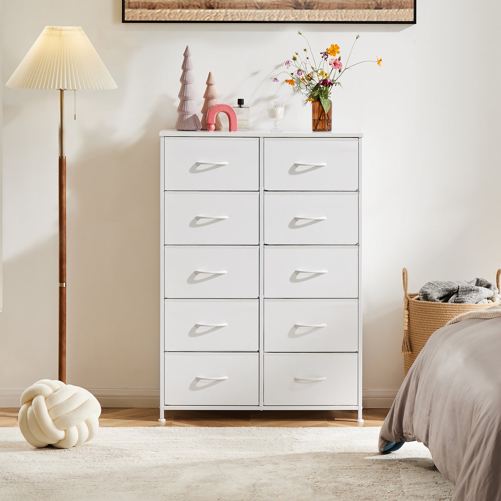 edx Dressers for Bedroom with 10 Drawers Storage Tower Tall Dresser Fabric Dressers