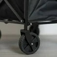 EdX Foldable Utility Cart, Heavy-Duty Multi-Functional Sports Wagon with Removable Side Panels, All-Terrain Wheels for Outdoor Camping, Gardening, and Shopping