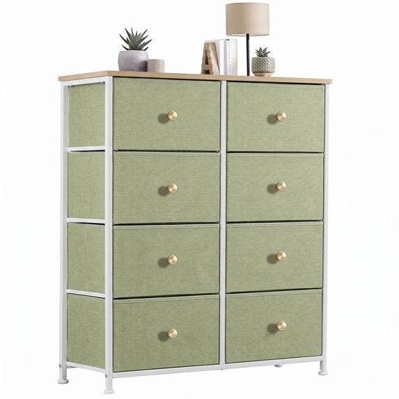 edx Drawer Fabric Dresser for Bedroom, Chest of Drawer Organizer Storage Cabinet for Closet, Entryway