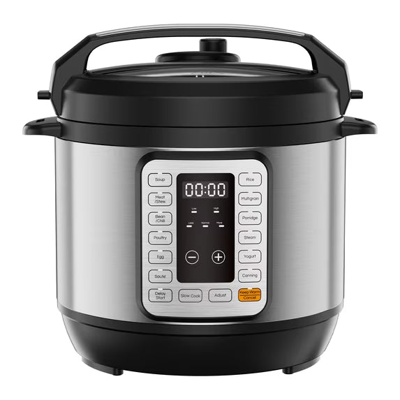 edx Electric Pressure Cooker,Multi-Function Features Stainless Steel Pot with 8 Functional Modes & Programmable Timer