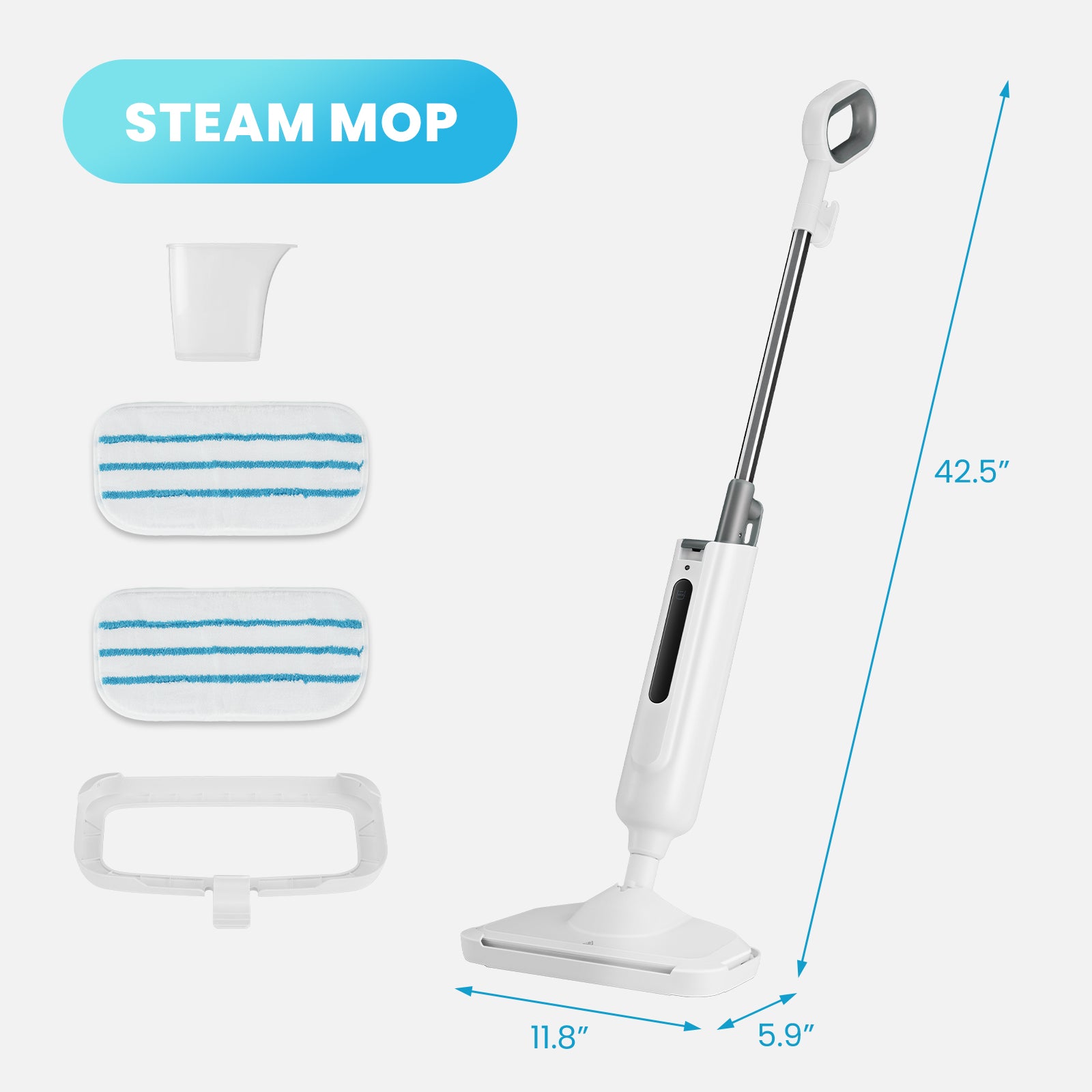Advanced Steam Mop: Lightweight, Powerful Floor Steamer Cleaner with Optimal Performance and Easy Maneuverability