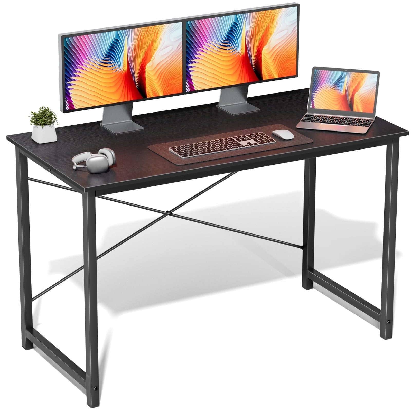 edx Computer Desk for Home Office, Office Table for Small Spaces, Writing Desk