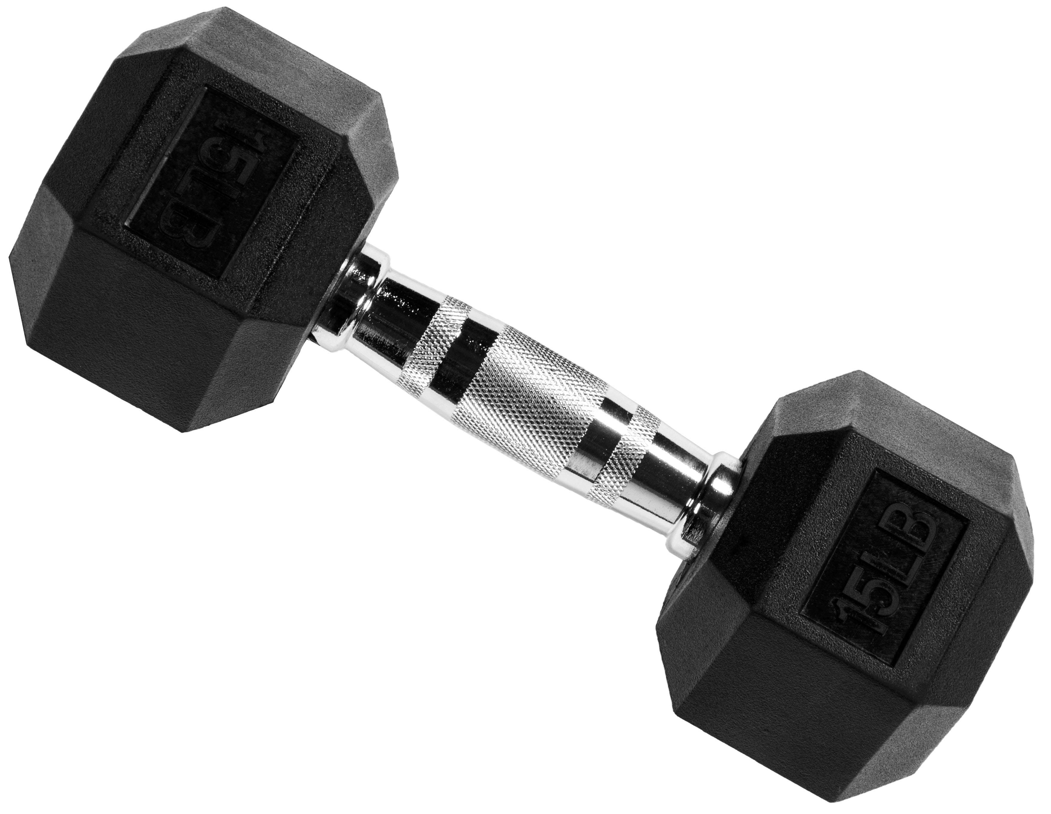 EDX 2Pcs 10 LB Rubber Hex Dumbbell – Anti-Roll Grip for Strength Training, Home Gym & Full-Body Workouts