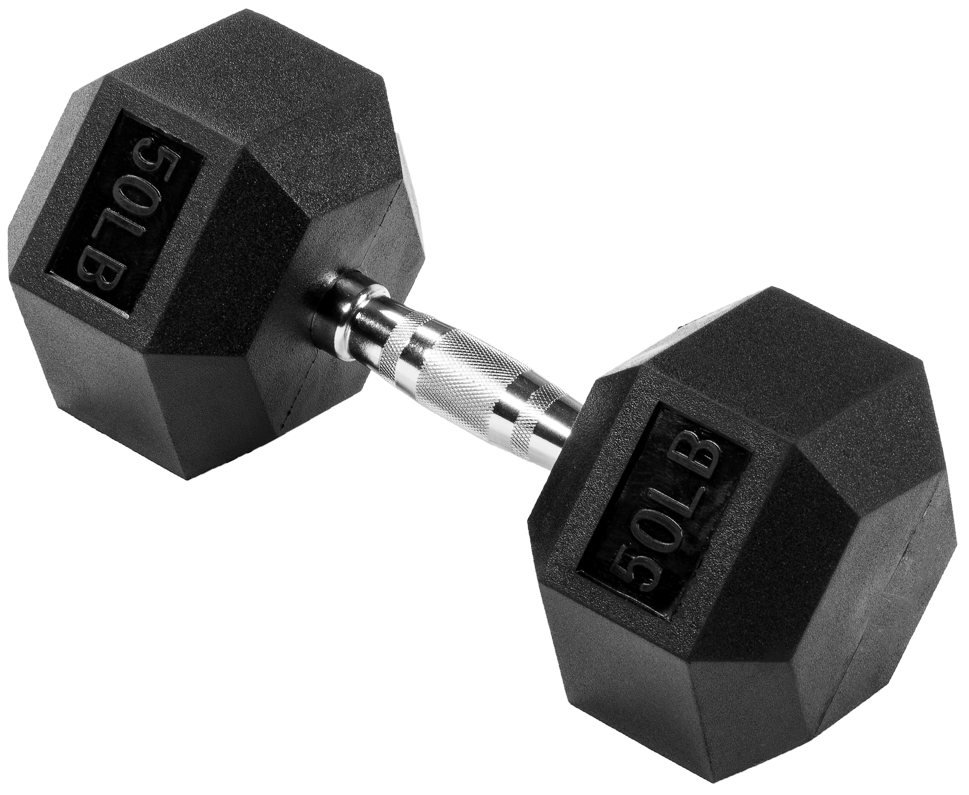 EDX 2Pcs 10 LB Rubber Hex Dumbbell – Anti-Roll Grip for Strength Training, Home Gym & Full-Body Workouts