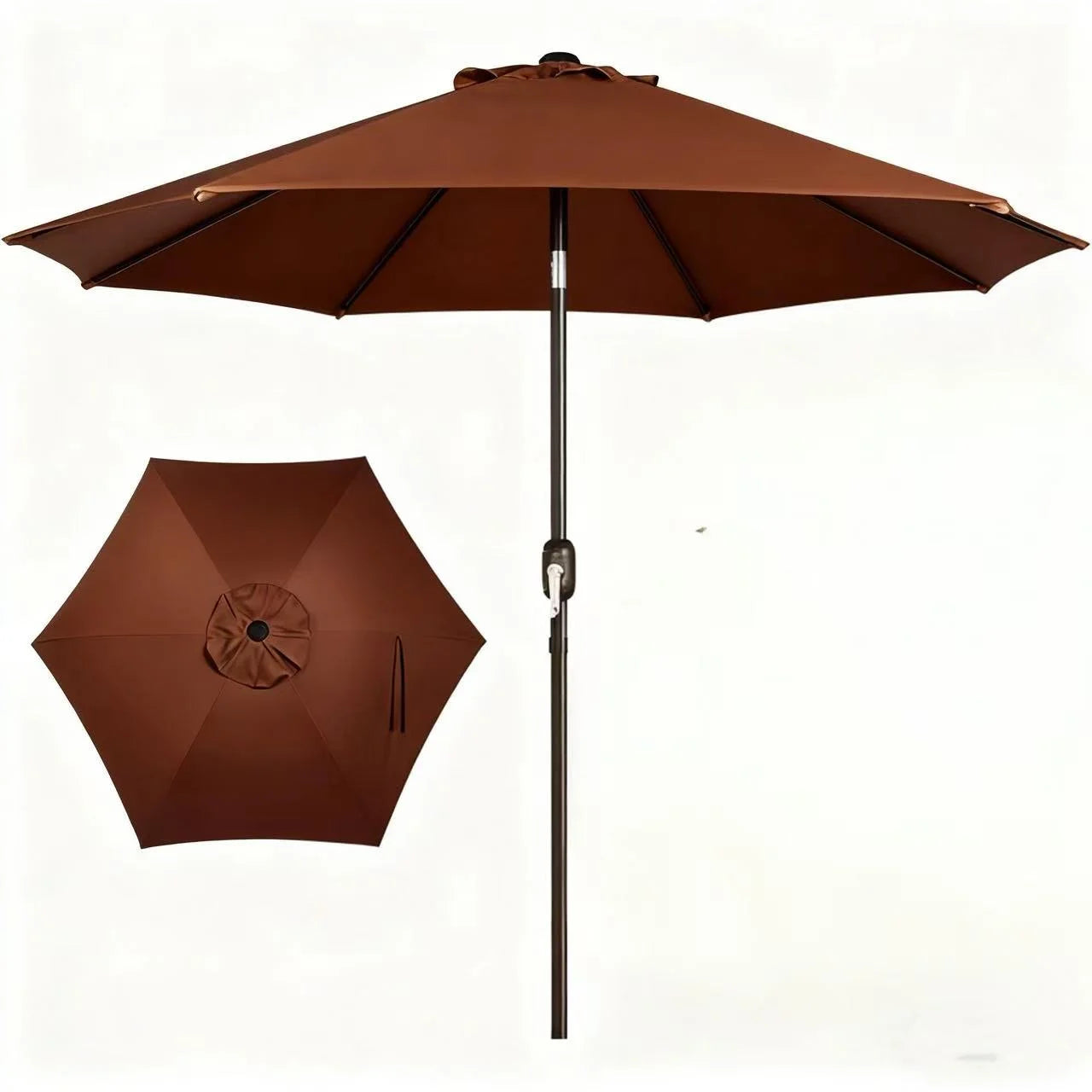 EDX 10ft the lamp bead is in the middle of the pillar umbrella Square Deluxe Offset Umbrella 360°Rotation & Integrated Tilting System & LED lights for Market Garden Deck Pool Backyard Patio