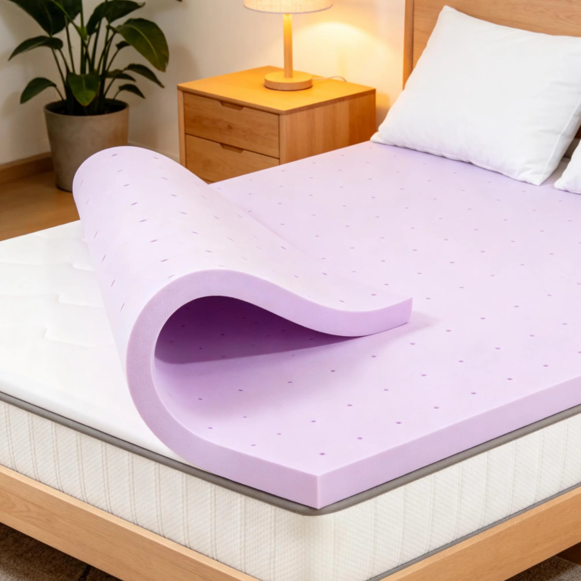 EDX Cool Gel Memory Foam Mattress Topper Bed, Comfort Body Support & Pressure Relief, CertiPUR-US Certified