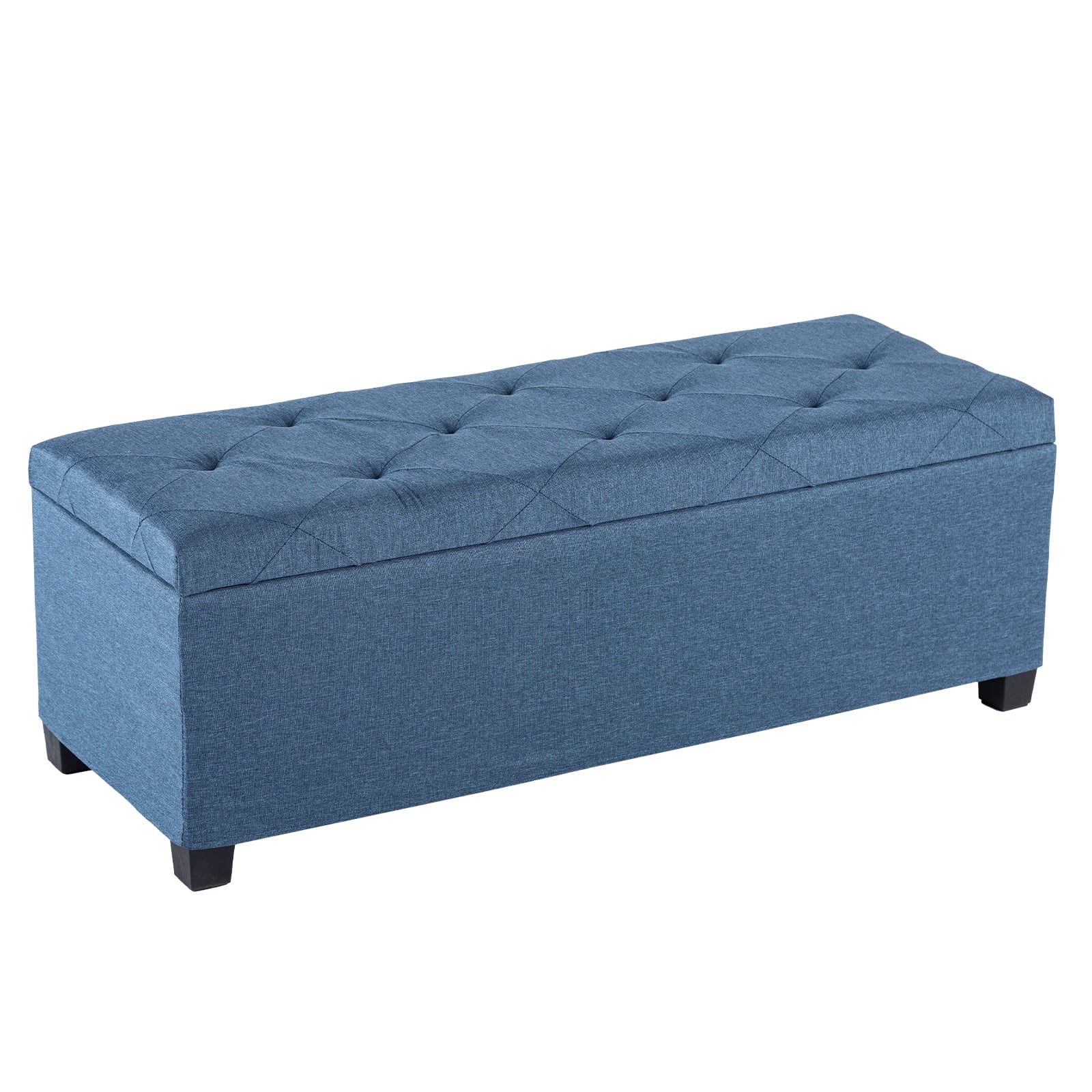 EDX 43 lnch Storage Ottoman Bench with Removable Cover, Upholstered Bed Bench for Living Room, Bedroom