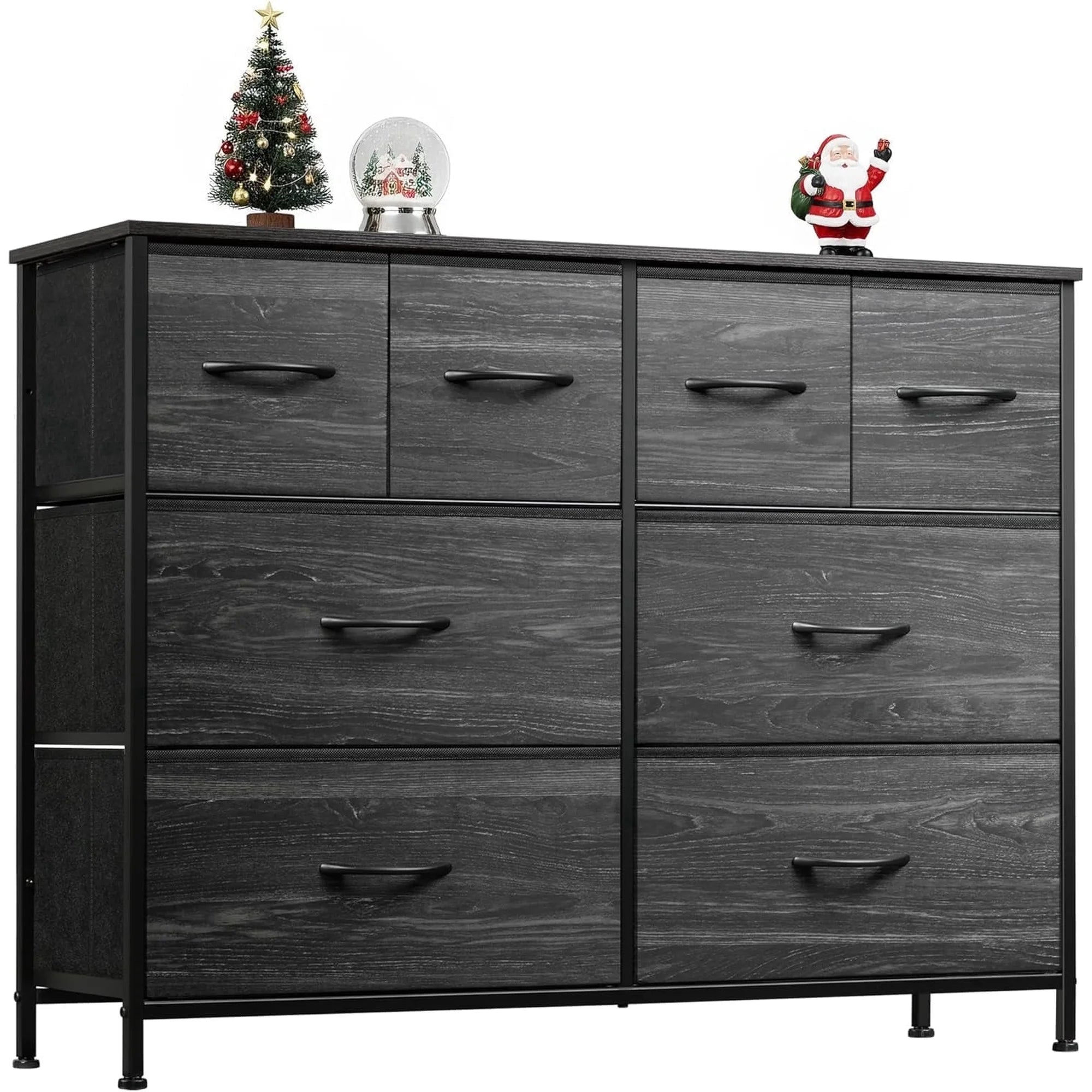 EDX 8 Drawers Fabric Drawer Dresser, Clothes Storing, Strong TV Stand, for Bedrooms, Wardrobes, Entryways, and Living Rooms