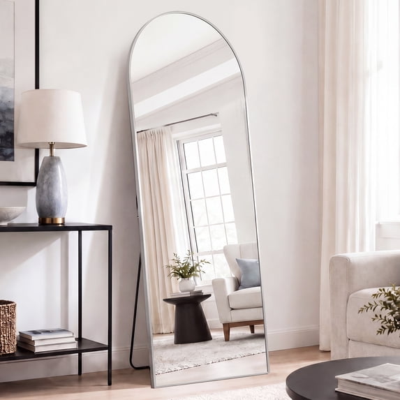 EDX Full Length Mirror Full Body Mirror Arched Free Standing Wall Mounted Leaning Hanging Floor Mirrors