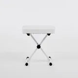 EDX Adjustable Height Piano Bench / Music Performance Stool - 3-Level Height Adjustment, Non-Skid Design,High-Density Sponge Padded, Portable & Foldable X-Style Seat, 250LBS Weight Capacity