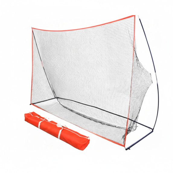 EdX Golf Practice Net, 10x7 FT & 7x7 FT Choice Driving Range Net with Target, Professional Personal Training Net for Indoor and Outdoor Use, Designed by Golfers