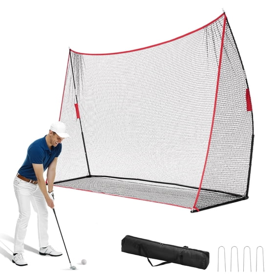 EDX Golf Practice Driving Range with Target, 10x7 ft & 7x7 ft for Indoor Outdoor Training