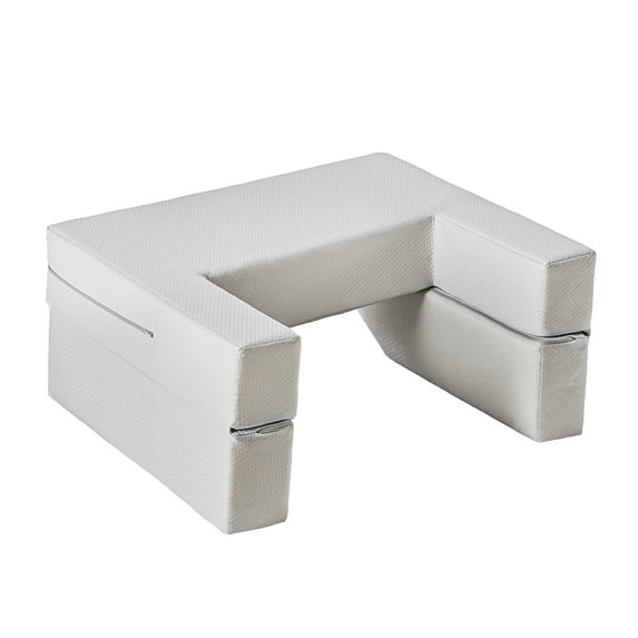 EDX Reading Pillow for Lap, Armrest Gaming Pillow for Working, Lap Desk Pillow for Adult Sitting in Bed Sofa Floor, Grey