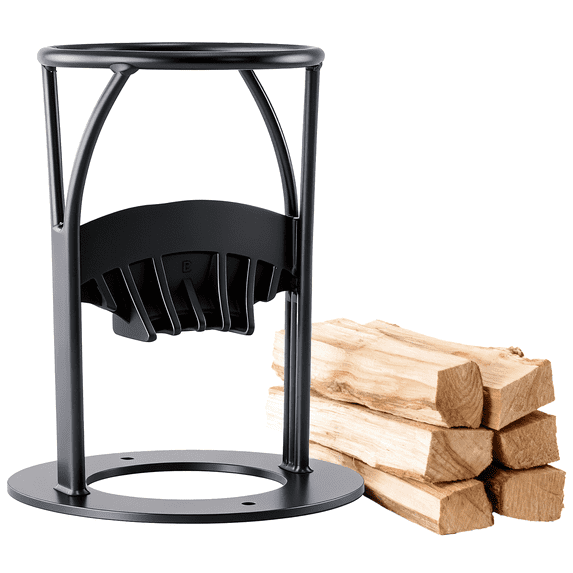 EDX Wood Splitting Tool, Heavy Duty Wood Splitter for Outdoor Camping, Black