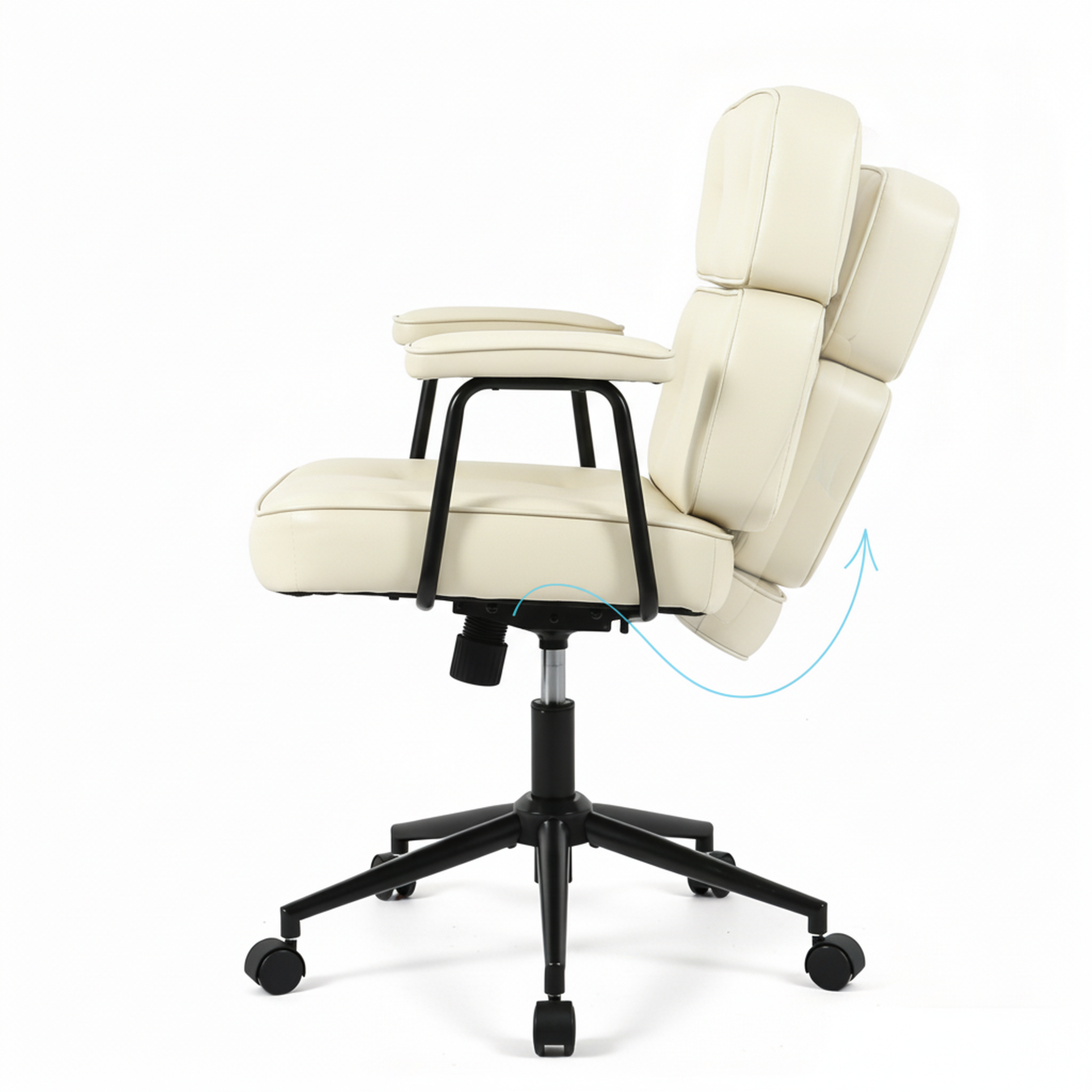 EDX Home Office Desk Chair Ergonomic Computer Chair with Lumbar Support Adjustable Height Rolling Swivel Executive Task Armrests Chair
